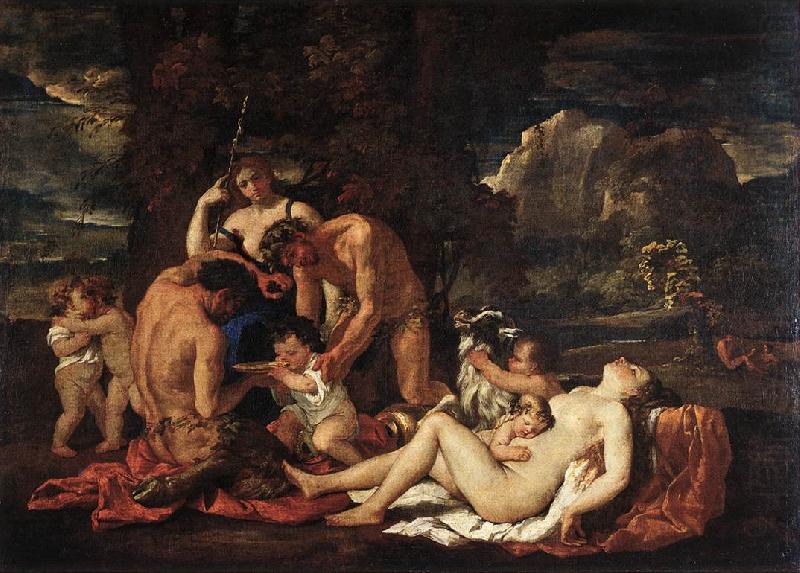 Nurture of Bacchus, Nicolas Poussin
